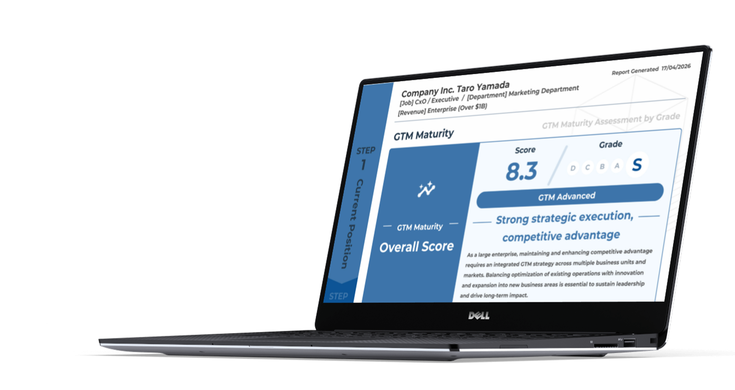 Sample of the GTM Maturity Assessment report